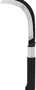 Zenport K310 Brush Clearing Sickle with 9-Inch Carbon Steel Blade and 9-Inch Aluminum Handle - Gardening/Landscaping Hand Sickle with Grip