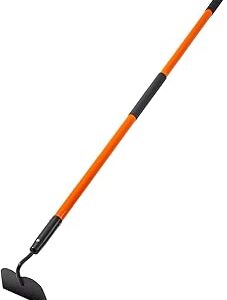 Nohovu Garden Hoe Tool, 58 Inches Hoe Garden Tool with Fiberglass Long Handle, Heavy Duty Garden Hoe for Weeding